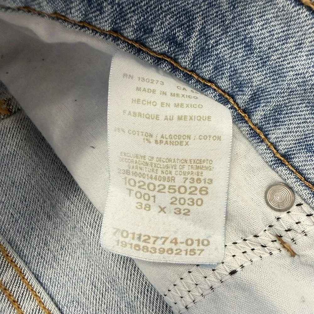 Lee Regular Fit Straight Leg Mens Jeans Blue Wash Size 38x32 RN 130273‎ Blemish